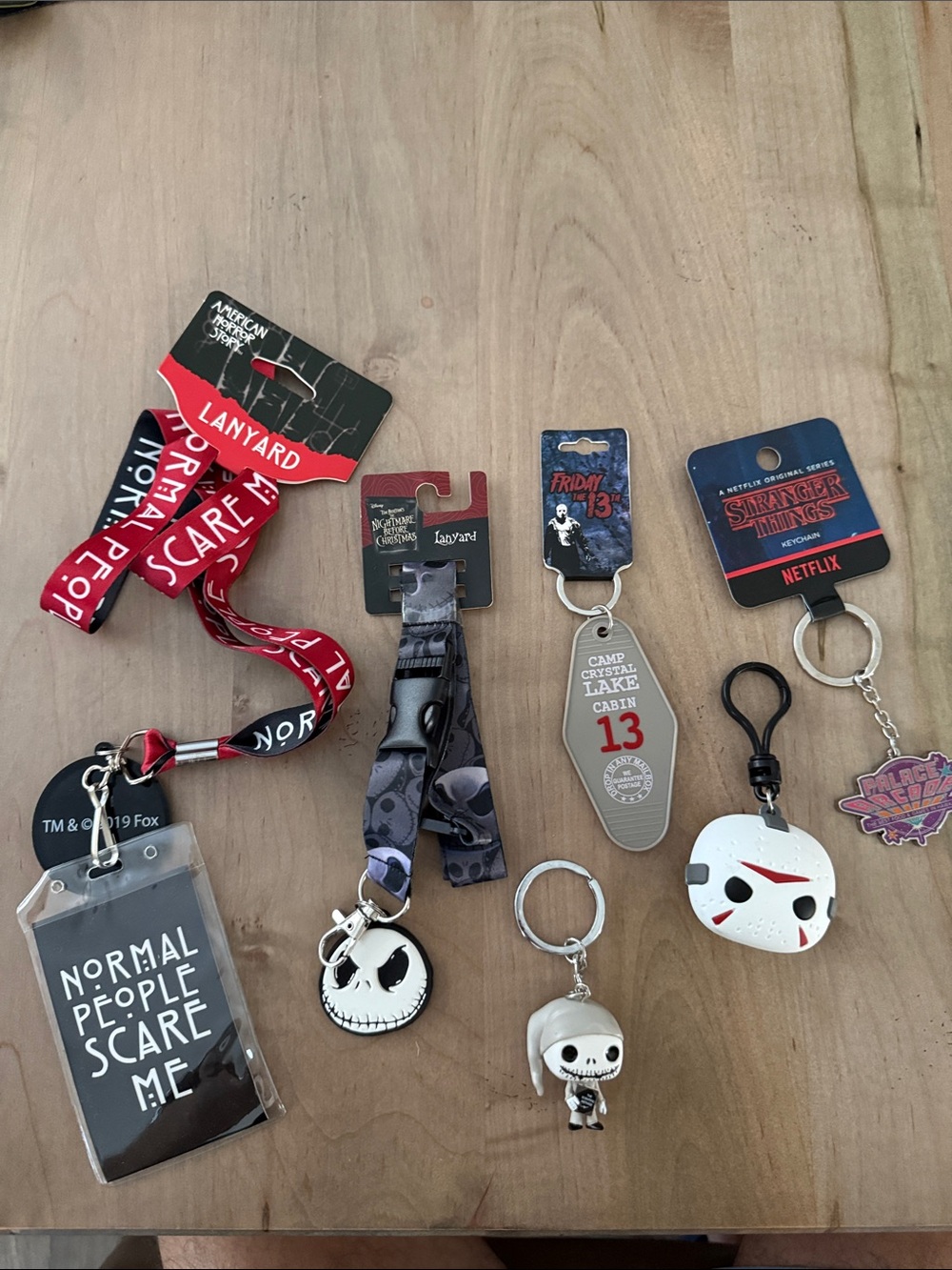 Netflix Kids Red and Black Horror Lanyards & Character Keychains